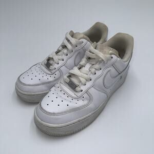 Nike Air Force 1 Low White Leather Sneakers Women’s 7.5 Used
